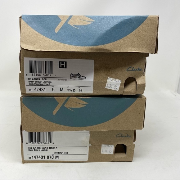 Clarks Un.Adorn loop dark brown leather shoes - Picture 9 of 10